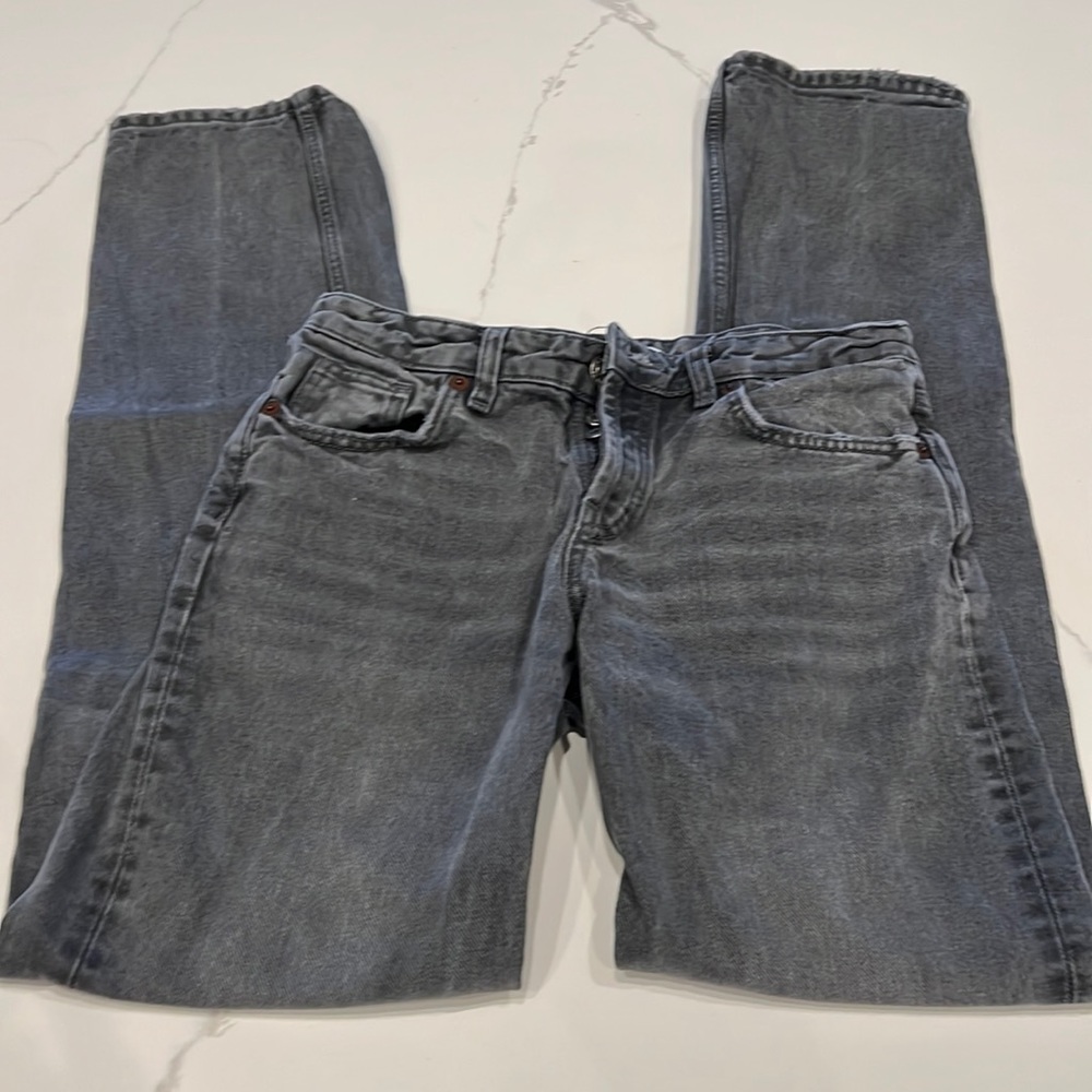 Zara washed grey jean